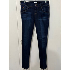 Women's Hudson Petite Blue Beth Baby Boot Cut stretch Jeans Size 27P